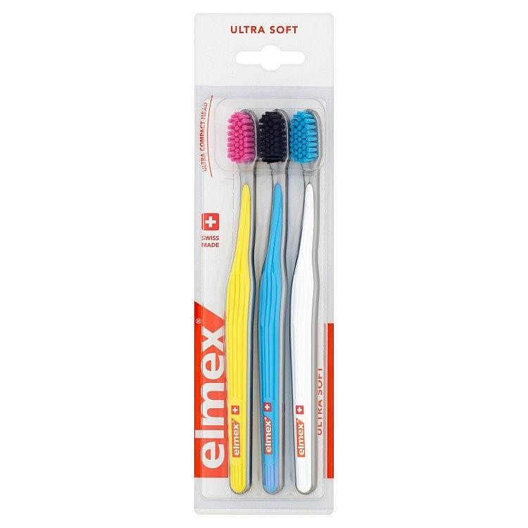 ZK Elmex Ultra soft 3 pack - Kosmetika Ústní hygiena Zubní kartáčky